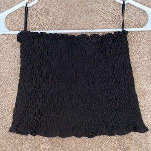 Black crop top